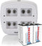 Tenergy TN136 4 Bay 9V Smart Charger with 4 Pieces Tenergy Premium