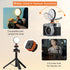 VRIG FD-05 2500K-8500K, 360 LED Video Light, Bi-Color, Multi-Angle Adjustable Fill Light for Action Cameras, Mirrorless