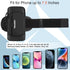 Running Armband Phone Holder & Crossbody Bag - Waterproof Phone Pouch for iPhone 15/14/13 Pro Max, Black