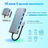 USB C HUB 11 in 1 Dongle with 4K HDMI, VGA, Type C PD, USB3.0, RJ45 Ethernet, SD/TF Card Reader