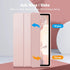 Fintie Hybrid Slim Case for Samsung Galaxy Tab S8/Tab S7 11 Inch (SM-X700/X706/T870/T875/T878) with S Pen Holder, Rose
