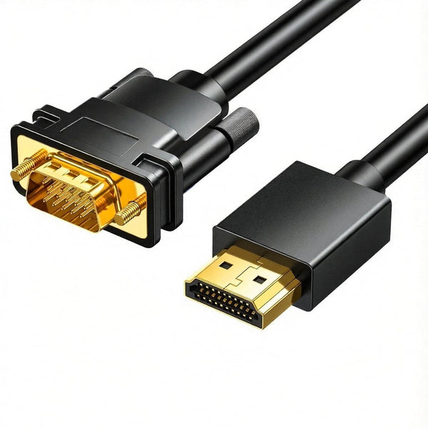 HDMI to VGA Cable 6FT, Uni-Directional HDMI to VGA Adapter Cable 1080P@60Hz