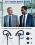 Bluetooth Headset V5.1 with Battery Display Charging Case, Noise Canceling Mic for Driving, Office, Business