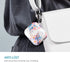 Lokigo Airpod Case for 2nd/1st Generation, Hard Cover Charging Case with Keychain, Front LED Visible, Color Flowers