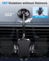 TICILFO Gooseneck Phone Holders for Car, Flexible Phone Stand for Dashboard Windshield with Strong Suction Cup