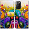 Samsung Galaxy Note 20 Ultra 5G Leather Flip Case, Colorful Dragonfly with Card Slot, Kickstand, Magnetic