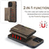 SZHAIYU 2 in 1 Detachable Back Cover Wallet Case for iPhone 13 Pro Max, Slim Leather Pocket, 6.7'' (Coffee)