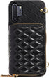 Furiet Detachable Crossbody Wallet Case for Samsung Galaxy Note 10 Plus, Multi Card Slots, Leather Cover - Black