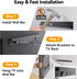 EZISE 32-75 inch 150 lbs, Studless TV Wall Mount for TVs, No Stud Drywall TV Mount Holds up to Low Profile, No Drill