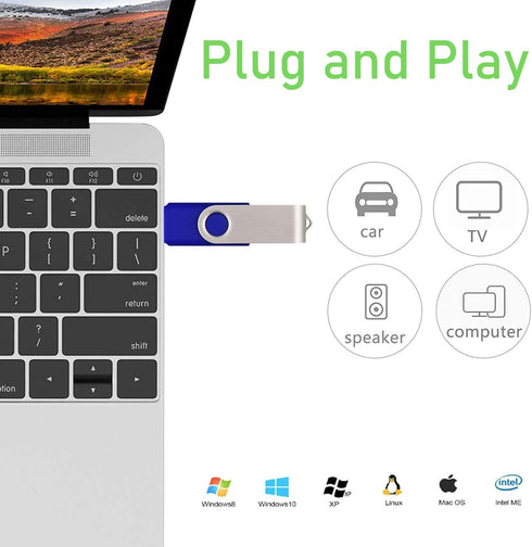 hrongshk 4GB 10 Pack, 2.0 Sharing(10Pcs, Multi-Color,4 USB Flash Drive Thumb Drives Memory Stick USB Bulk Swivel Jump