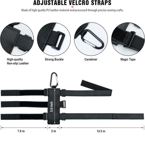 Portable Speaker Mount for Wireless Bluetooth Speakers, Waterproof Adjustable Strap, Fits UTV Golf Cart Bike