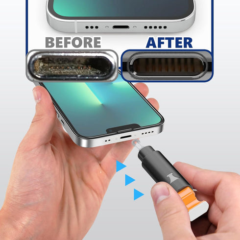 iPhone Cleaning Kit, iPhone Charging Port Cleaner, Cell Phone Repair Tool for AirPod Pro, iPad, Lightning Charger Cables