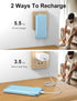 TG90° 10000mAh Power Bank with Built-in Foldable AC Wall Plug and Cables, Ultra Slim Portable Charger for iPhone 16/15