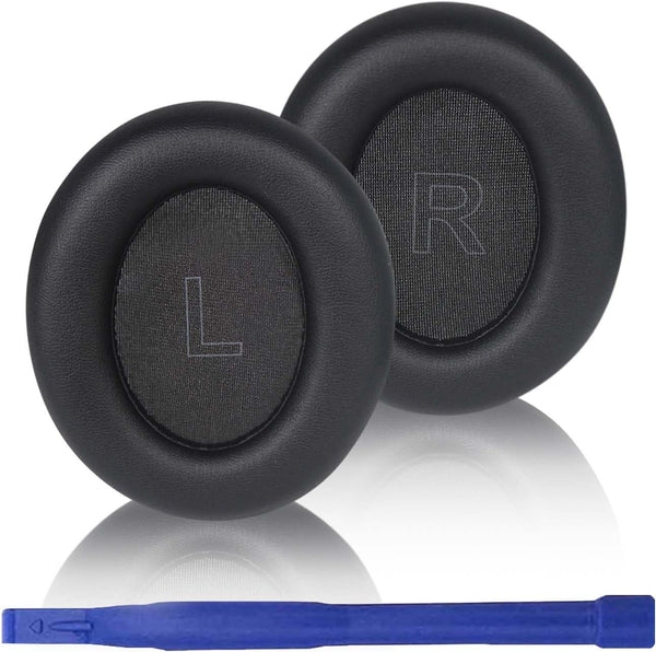 Adhiper Q30 Ear Pads for Anker Soundcore Life Q30 & Q35 Headphones, Soft Memory Foam & Protein Leather (Black)