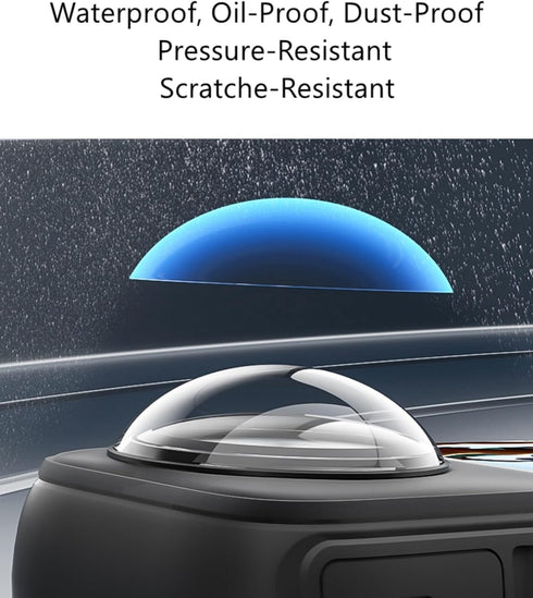 Generic Insta360 X4, 2Pcs Lens Guard for PC Protective Lens Cover, Sticky Dual Lens Protector Case Action Camera