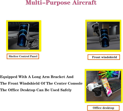 TUKEFEV 360 iPhone16/iPhone15/iPhone 15 Car Phone Holder Rotation Phone Holders for Your Car Quick Release Adjustable