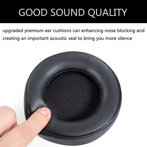 Replacement EarPads for Corsair Virtuoso RGB Wireless XT SE Gaming Headset, Soft Memory Foam Ear Cups Cover (Black)