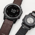 Abanen Watch Band for Garmin epix Pro 51mm / Fenix 8 51mm / Instinct 3 50mm, Soft Genuine Leather Hybrid Silicone Strap