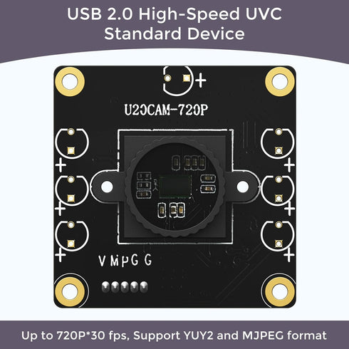 innomaker 720P 2.0 120 USB UVC Camera with DFOV for Raspberry Pi, Jetson Nano, Embedded Hardware - Support Windows