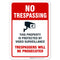 No Trespassing Sign, Video Surveillance, 10x7 Inches, Rust Free Aluminum, Made in USA by Sigo Signs