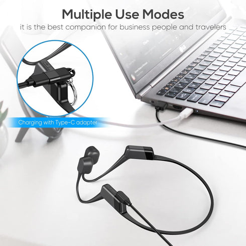 AfterShokz Aeropex AS800/OpenComm/OpenRun Pro 3.3ft Charging Cable with 2 Pack Type-C Adapter, Magnetic Fast Charger