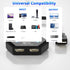 AUKOKIOULA 1 2 4K@60hz 1080P, 3D, PS4, PS5, HDMI Splitter in Out Duplicate/Mirror (Not Extend), HDMI Splitter for Dual