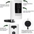 Silicone Skin Case Cover for Ring Stick Up Camera Battery (2nd Generation) - Sun Glare, UV & Weather Protection - White