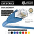 InstallerParts Ethernet Cable CAT8 3 FT - Blue - Professional Series 40Gigabit/Sec High Speed Internet Cable