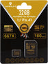 Amplim 32GB MicroSDXC Card with Adapter (1X Black)