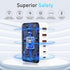100W GaN USB C Fast Charger Block, Compact 6 Port GaN Charging Station HUB for iPhone 15 14 13 12 Pro Max, iPad Pro