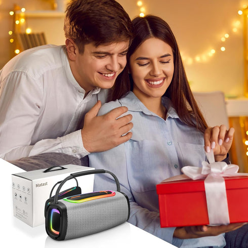 Matast 6000mAh, 36H BT5.4 24W IP6 Bluetooth Speaker Playtime Portable Wireless Speaker with Loud Stereo Sound