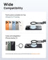 SODI 17 16 15 14 13 12 Magnetic Phone Tripod Stand for iPhone - Strong Magnet Foldable Cell Phone Stand for Vlog, Gym