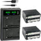 Kastar 2-Pack NP-F970 Battery and LTD2 USB Charger for Z Cam E2, E2-M4, E2-S6, E2-F6, E2-F8 Professional 4K Cinema