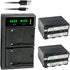 Kastar 2-Pack NP-F970 Battery and LTD2 USB Charger for Z Cam E2, E2-M4, E2-S6, E2-F6, E2-F8 Professional 4K Cinema