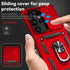 SunStory Military-Grade Full Body Protective Case for Samsung Galaxy S24 Ultra with Kickstand & Slide Camera Cover, Red