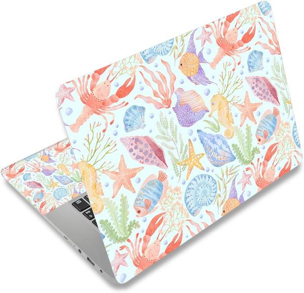 icolor Laptop Skin Sticker Decal - Personalized Universal Notebook Vinyl Skin Stickers Cover Art for 12-15.6 inch