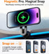 CANSHN Magnetic iPhone 14 Pro Case, Compatible with MagSafe, Translucent Matte, Slim Thin Shockproof Bumper Cover, 6.1