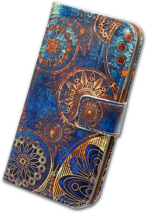Note 10 Plus Leather Case for Samsung Galaxy, Gorgeous Colours Circle Card Slot Wallet Cover