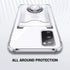 Shields Up for Samsung Galaxy S20 Case, Minimalist Wallet Case with Card Holder and Ring Kickstand, Clear