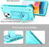 URBANITE iPhone 13 Case - Sky Blue, Military Grade Shockproof, Kickstand & Screen Protector for 6.1" Apple iPhone 13.