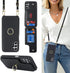 for Samsung Galaxy A13 5G Case with Card Holder and Strap, Crossbody Lanyard, Ring Stand, Snap Clasp, Phone Wallet