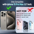 Case for iPhone 15 Pro Max Phone Case iPhone 15 Pro Max Case with Slide Camera Cover, with Finger Ring Holder Stand, fit Magnetic Car Mount, for iPhone 15 Pro Max (Red)