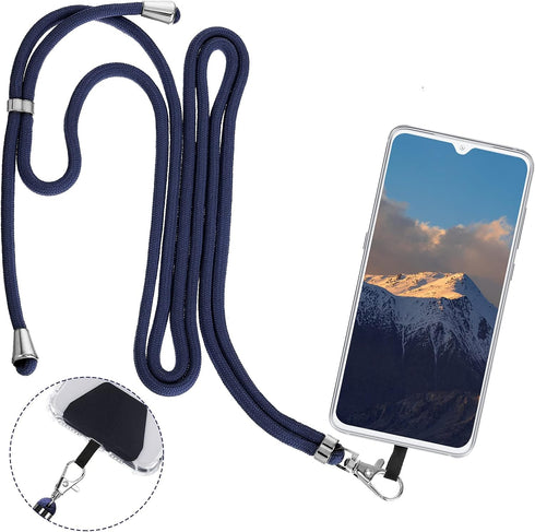 Weewooday 4 Pcs Phone Lanyard Crossbody Strap, Universal Cellphone Neck Lanyard with Patch for Women, Anti Theft
