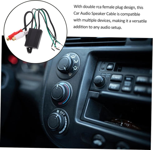 GLEAVI Audio Adapter Cable Speaker Wire to RCA Adapter for Car Audio Speaker Cable, RCA Cord, Amplifier RCA Converter