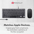 Macally Backlit Wired Keyboard for Mac, Comfortable All Day Typing USB Keyboard for MacBook Pro/Air, iMac, Mac Mini/Pro