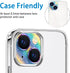 Colorful Camera Lens Protector for iPhone 14 & 14 Plus, Anti-Scratch Tempered Glass, Shockproof Full Protection.