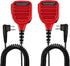 Waterproof 2 Pin Mic for Motorola Radios, R2 BPR40D, BPR40, CP100D, CP200D, 2 Pairs
