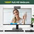 Xweiryn 1080P Webcam for PC, HD USB Plug-and-Play Computer Web Camera, High Definition Webcam for Desktop Laptop, Ideal