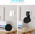 Wall Mount Holder for Echo Pop - Outlet Hanger Stand with Built-in Cable Management (Black)