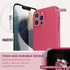 SURPHY Liquid Silicone Case for iPhone 13 Pro Max with Screen Protector, Camera Protection + Soft Microfiber Lining,